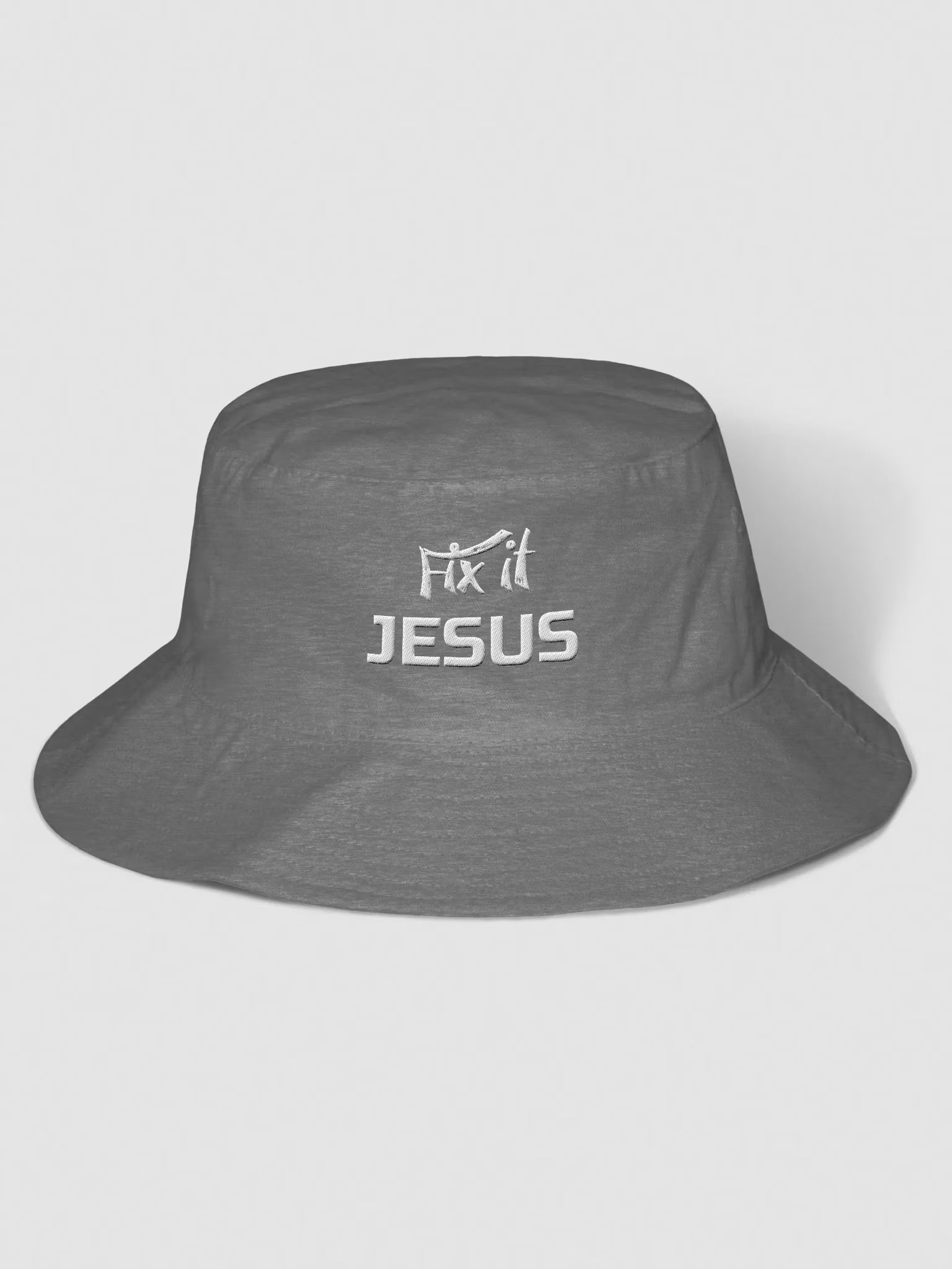 Fix it Jesus Embroidered Bucket Hat