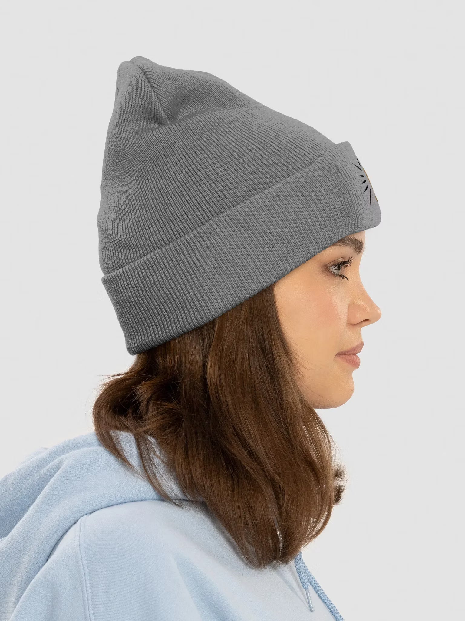 Focus on Jesus Embroidered Cuffed Beanie
