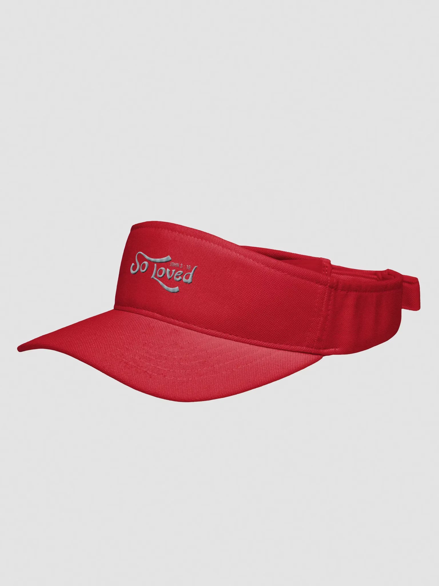 So Loved John 3 : 16 Embroidered Visor