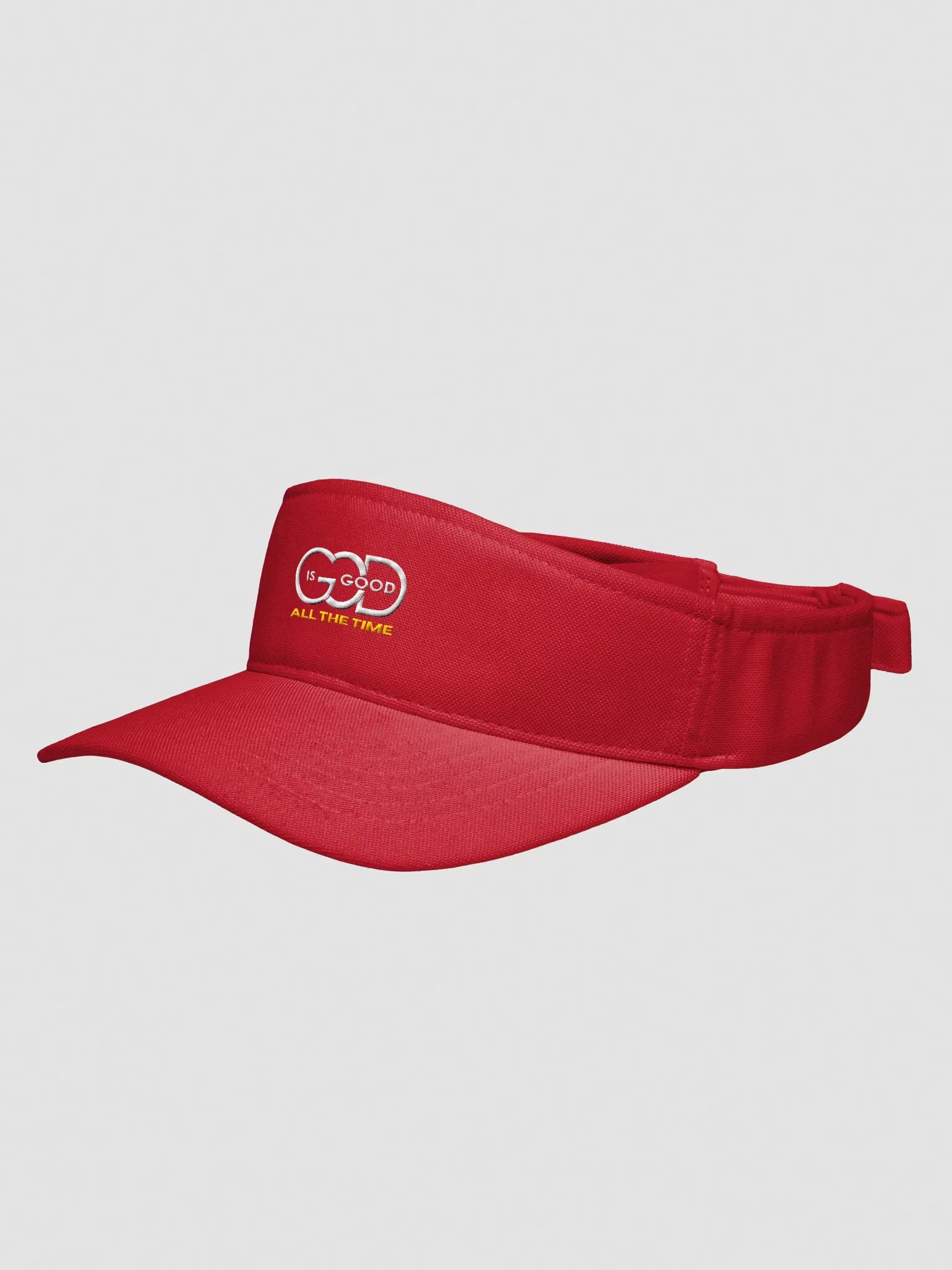 God is Good All the time Embroidered Visor