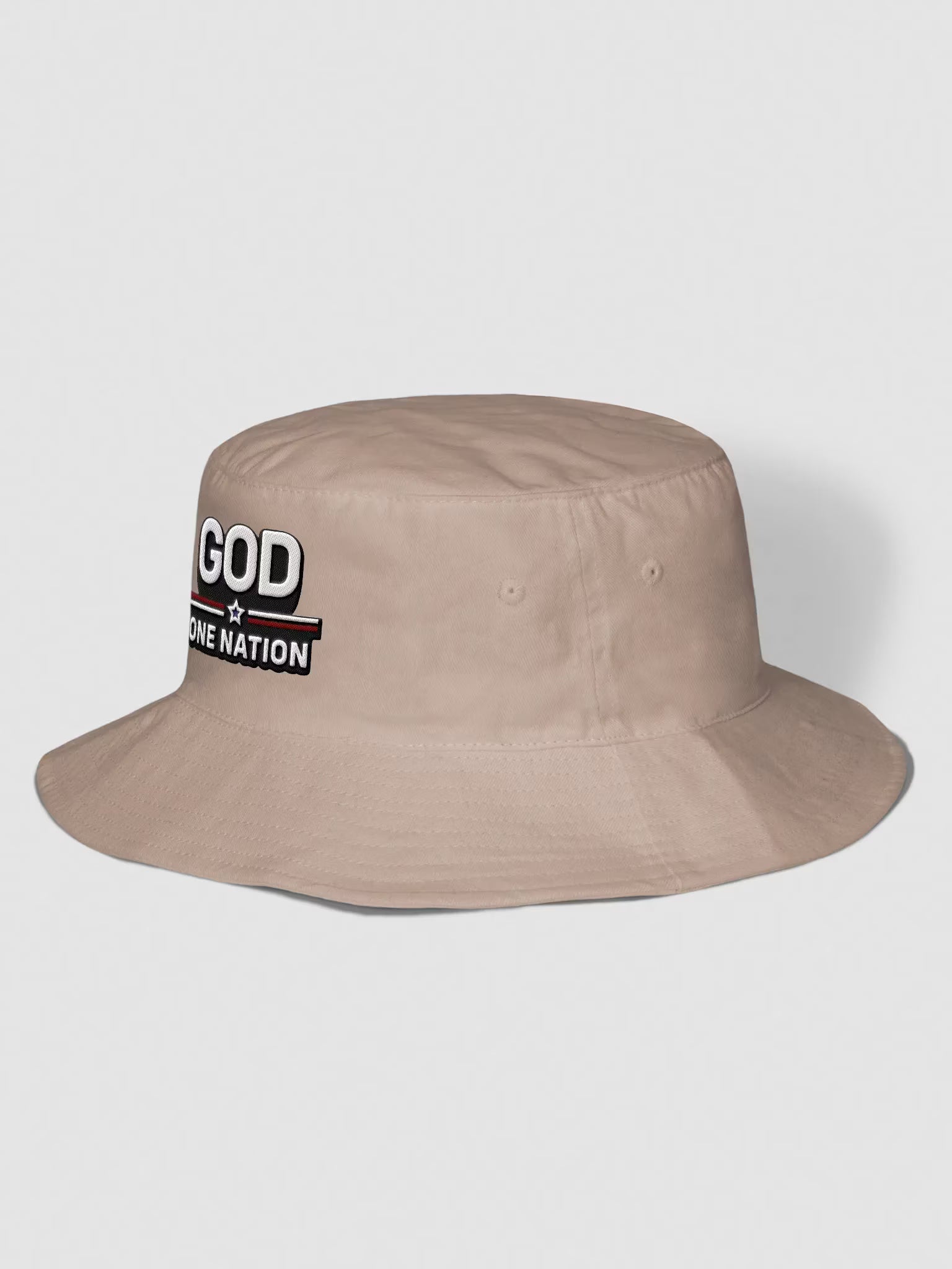 God One Nation Embroidered Bucket Hat