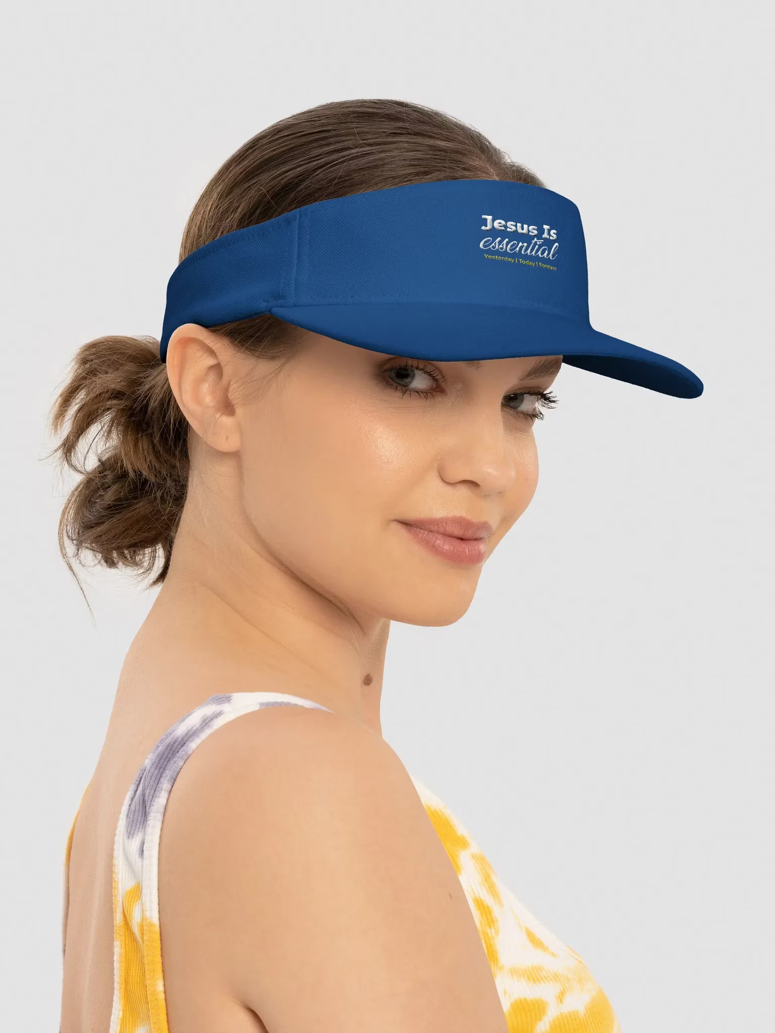 Jesus is Essential Embroidered Visor