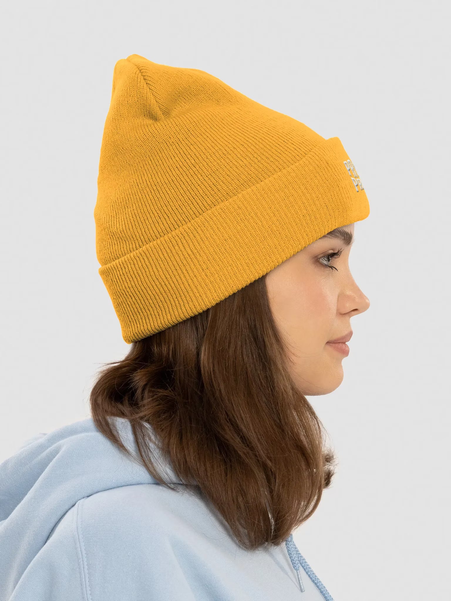 Productive & Prosperous Embroidered Cuffed Beanie