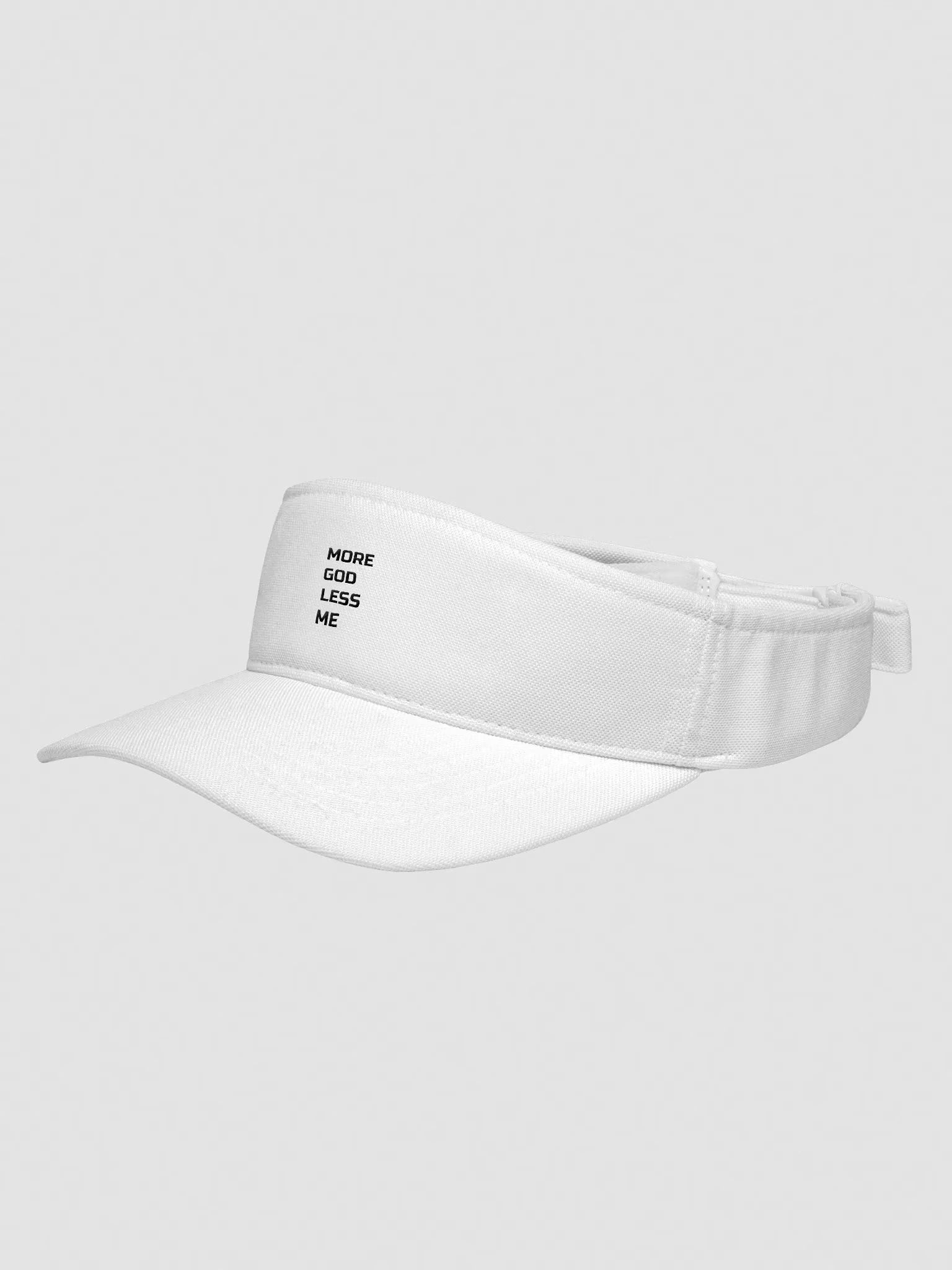 More God Less me Embroidered Visor