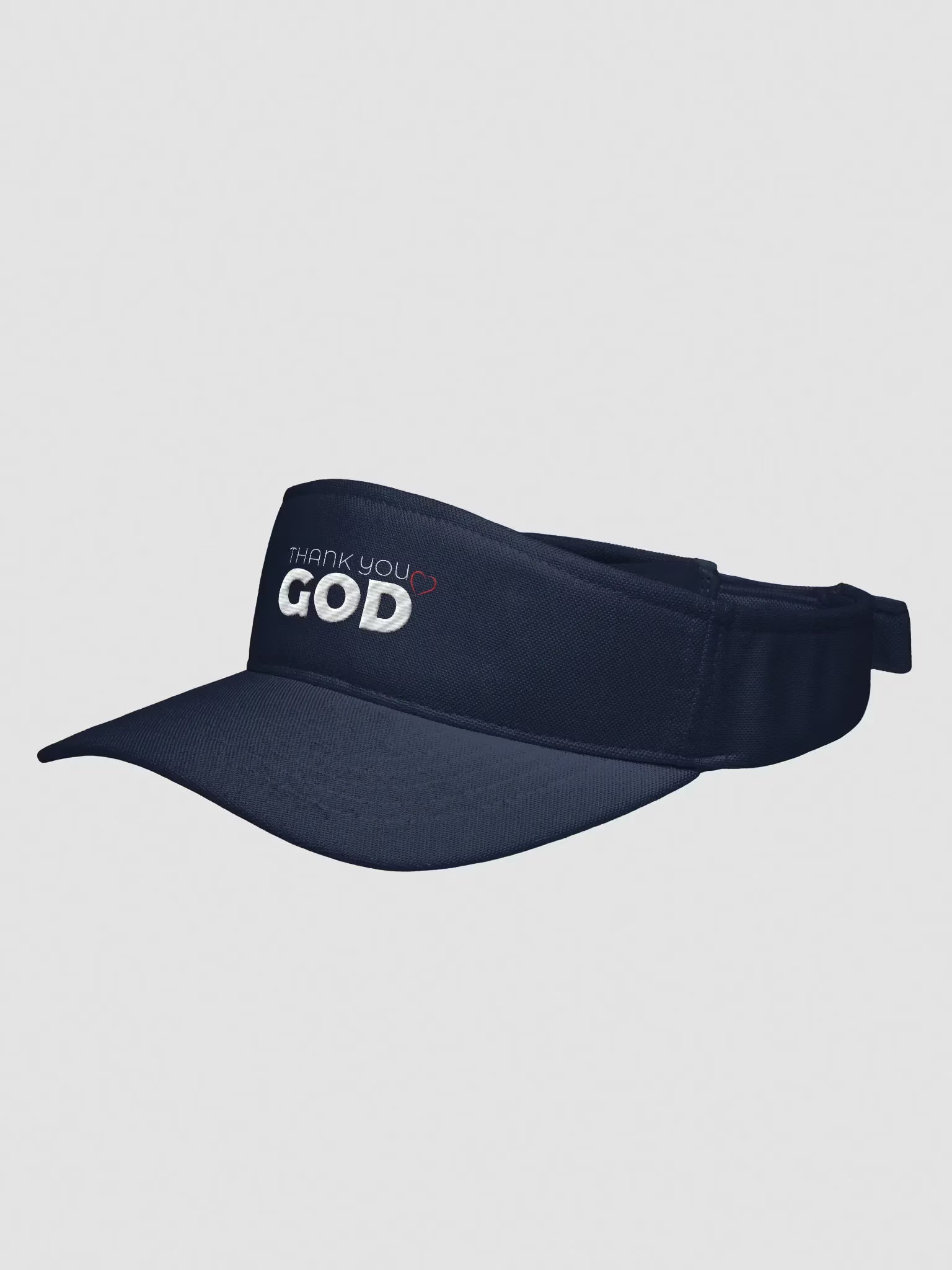 Thank you God Dad Embroidered Visor