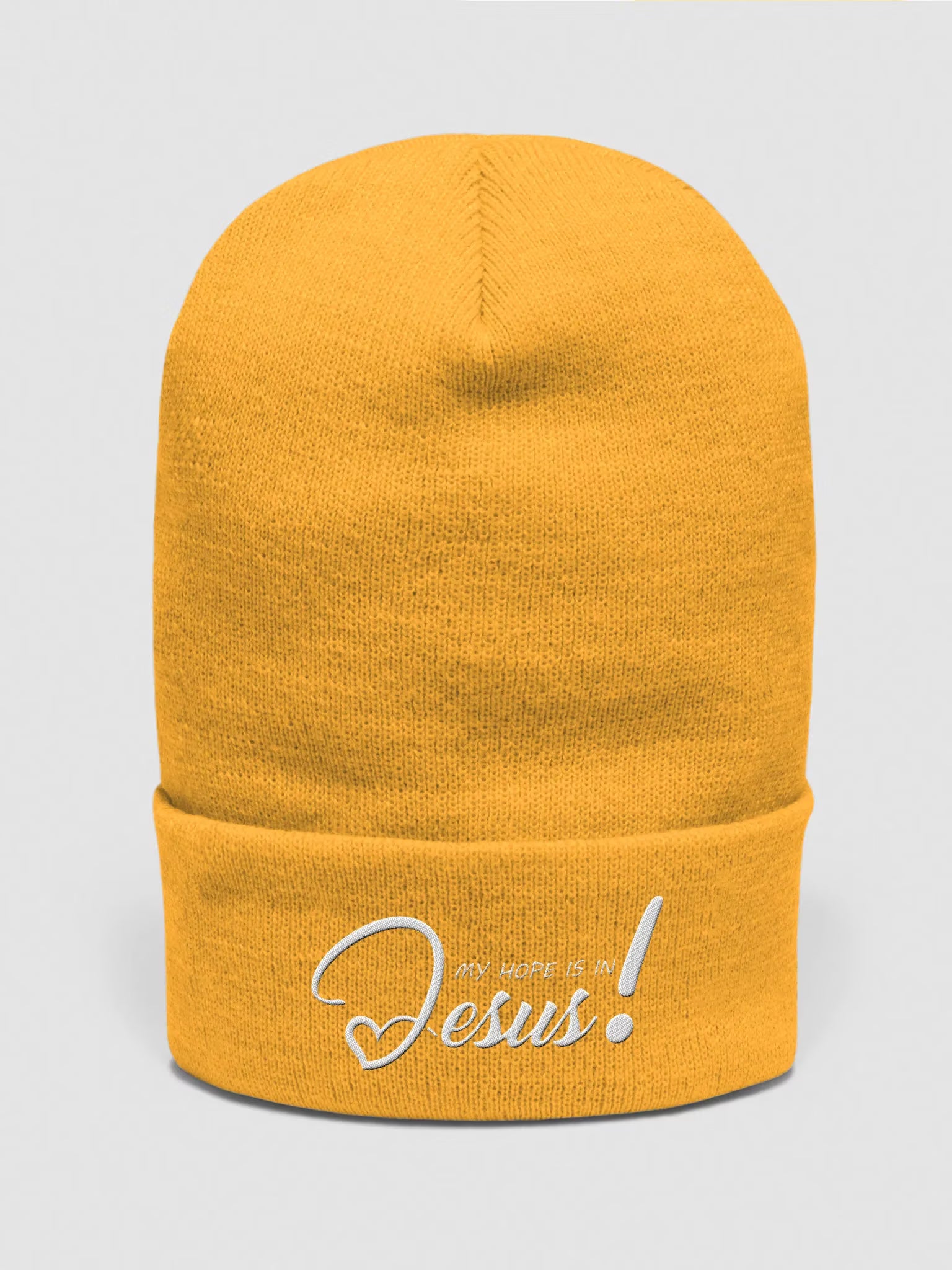 My Hope is in Jesus Embroidered Cuffed Beanie