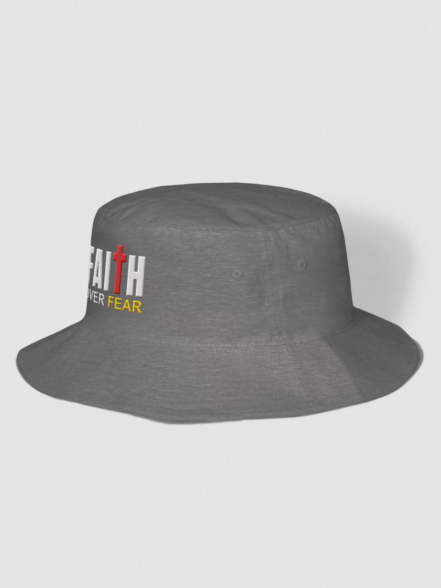 Faith Over Fear Embroidered Bucket Hat