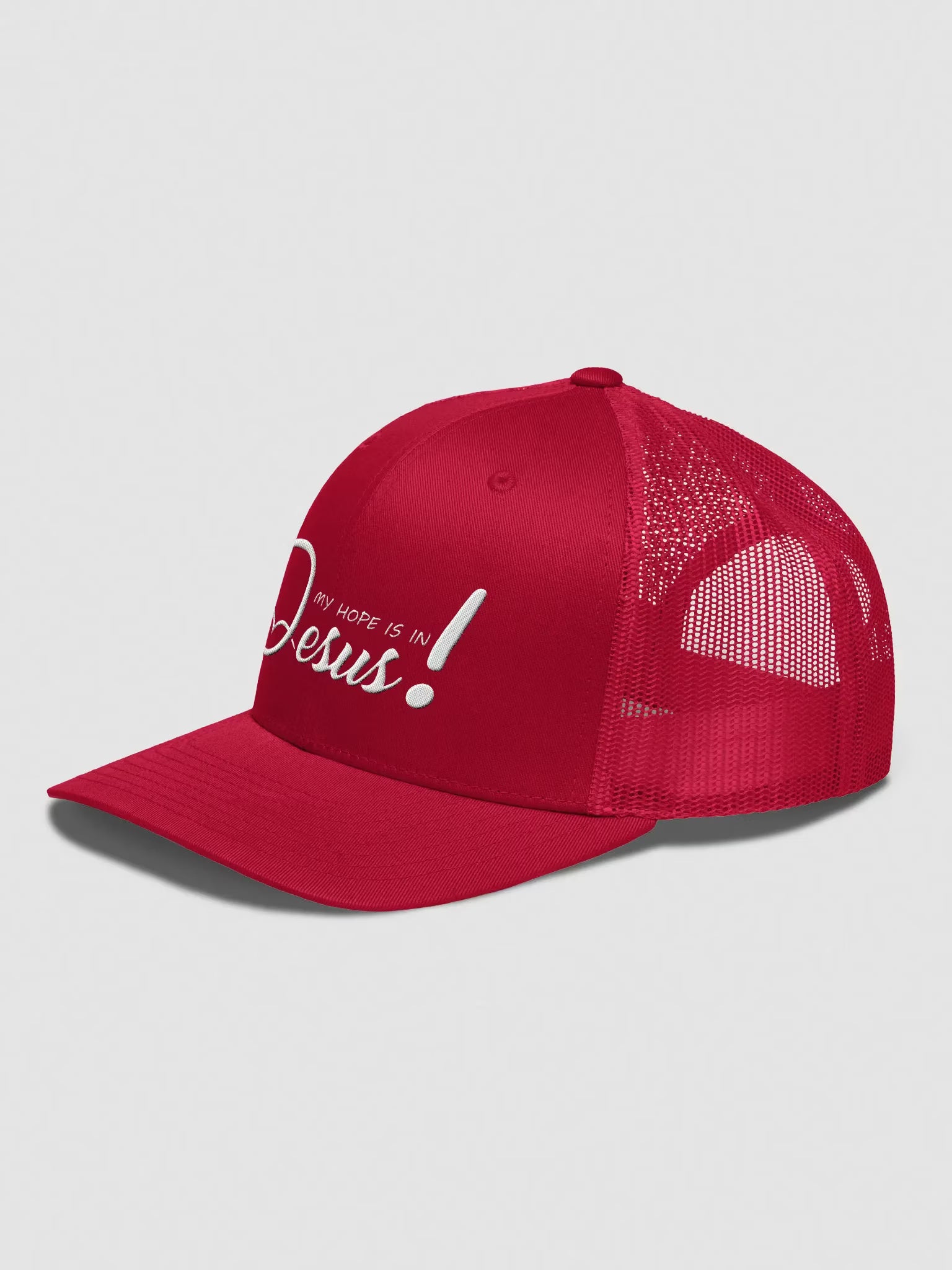 My Hope is in Jesus Embroidered Trucker Hat