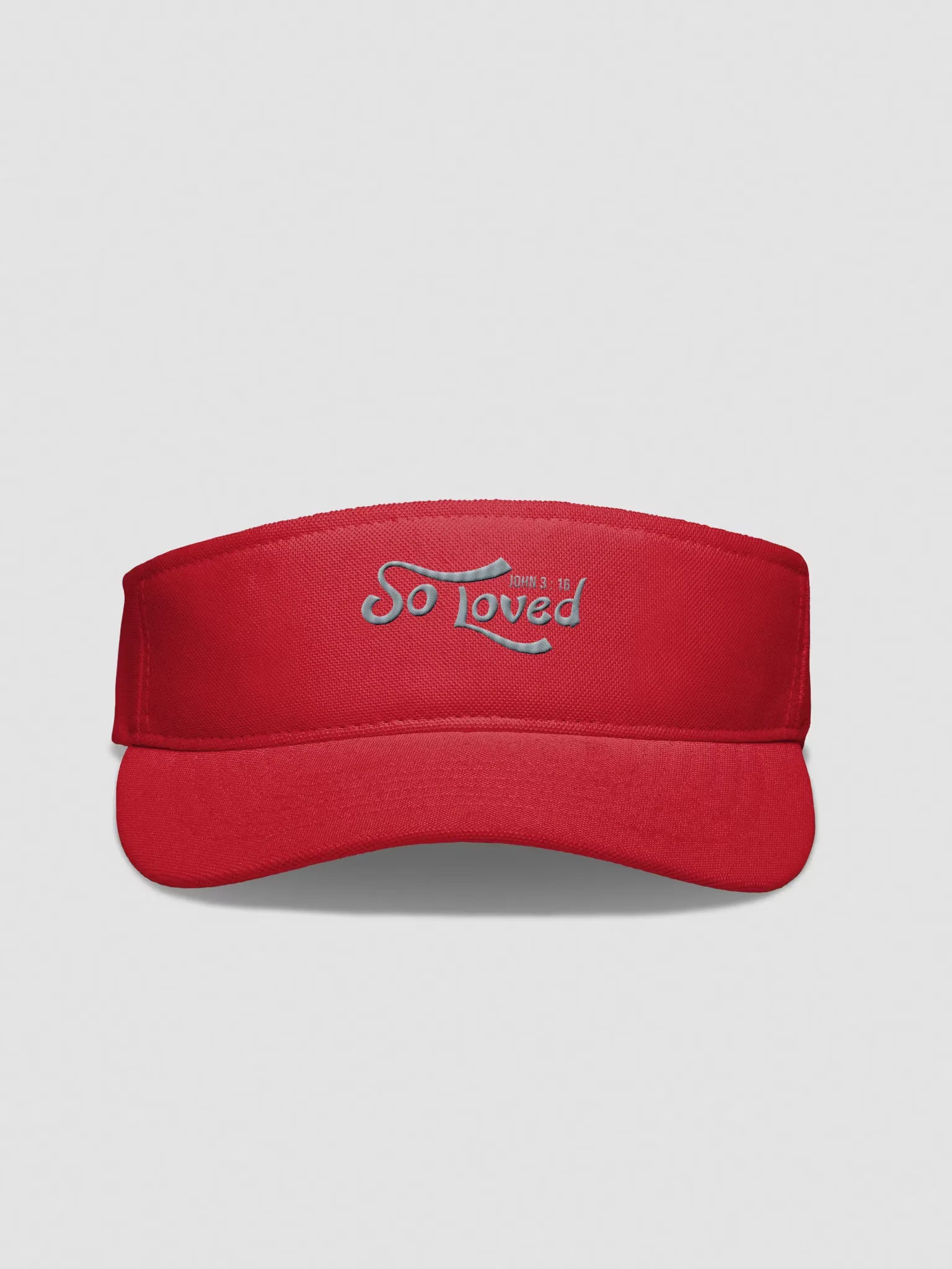 So Loved John 3 : 16 Embroidered Visor