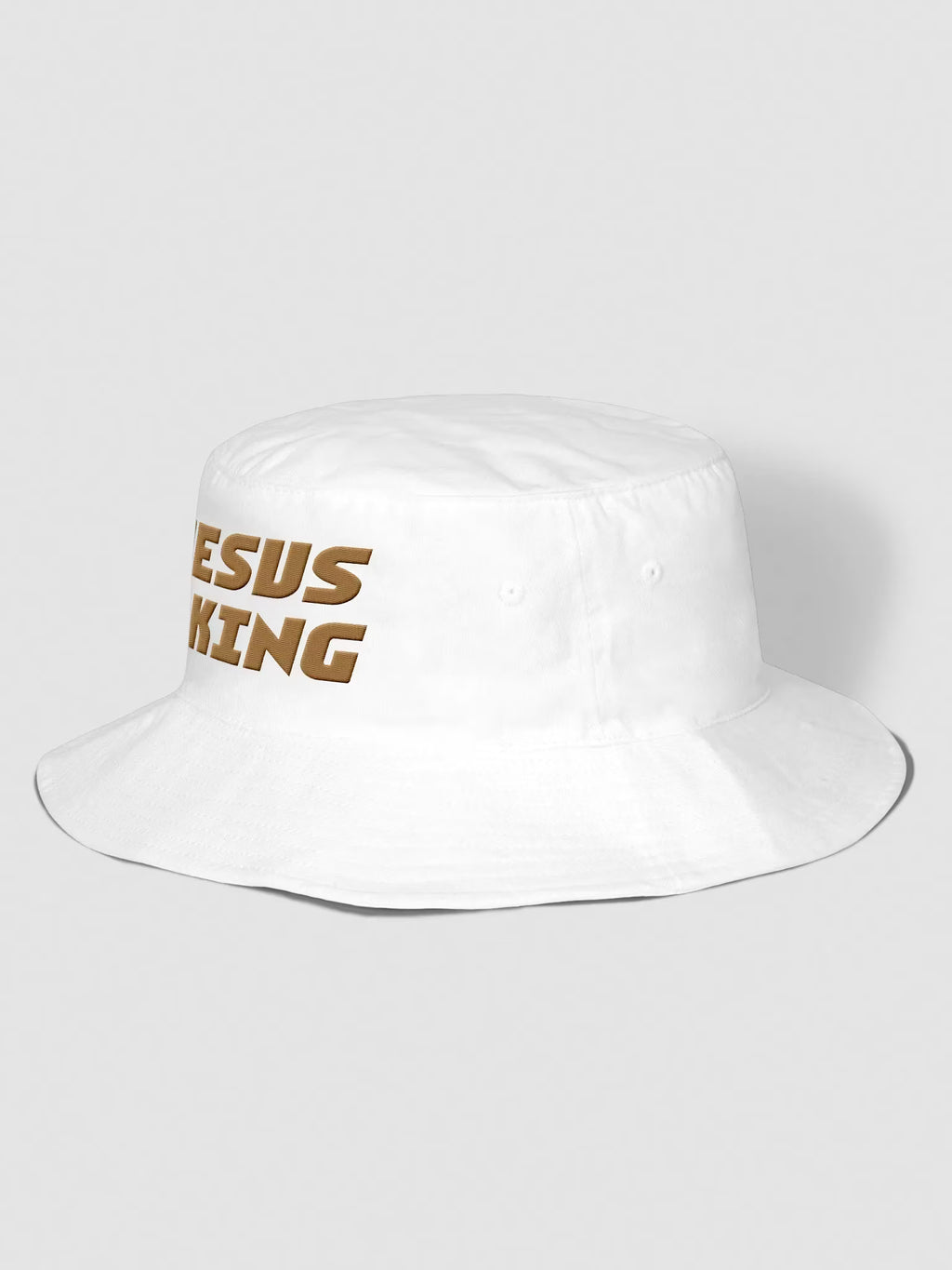 Jesus is King Embroidered Bucket Hat