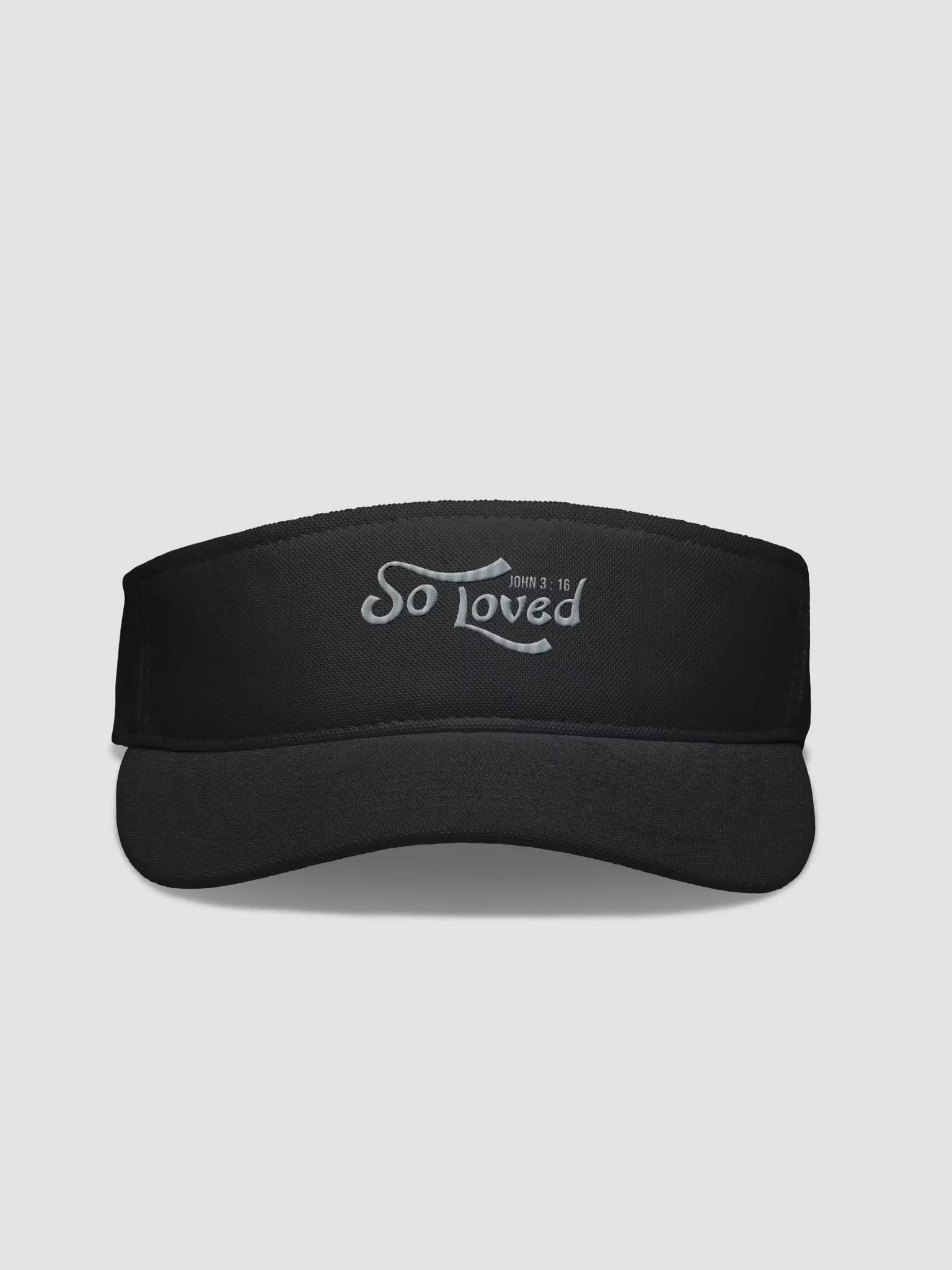 So Loved John 3 : 16 Embroidered Visor