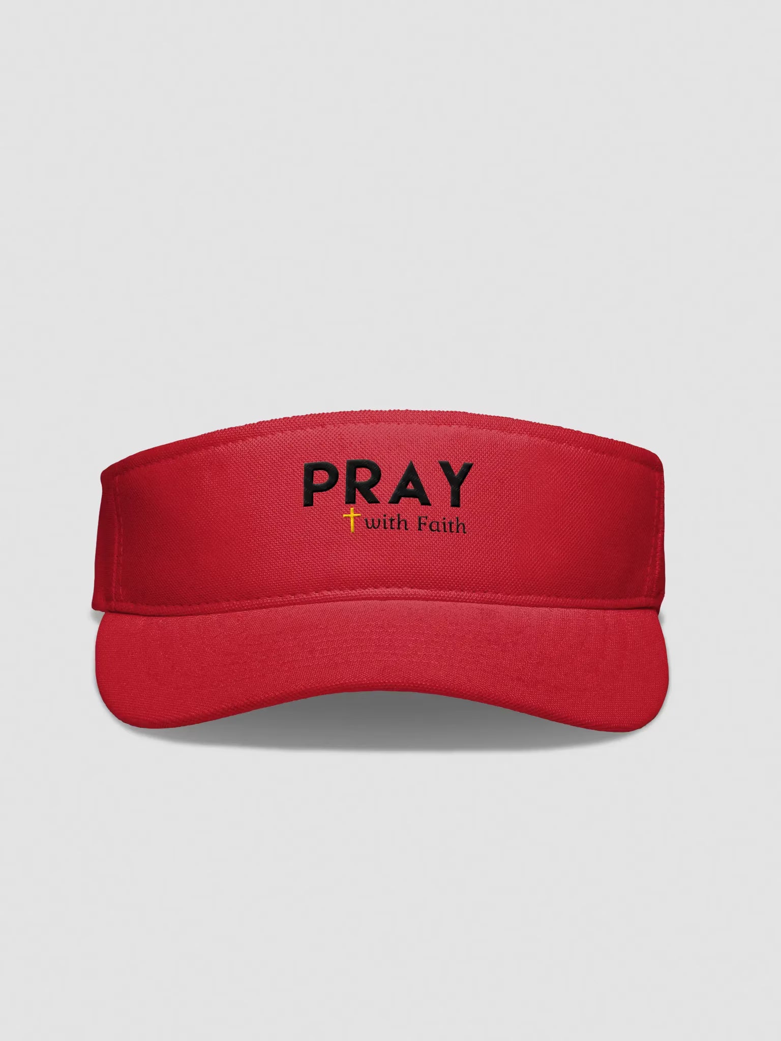 Pray With Faith Embroidered Visor