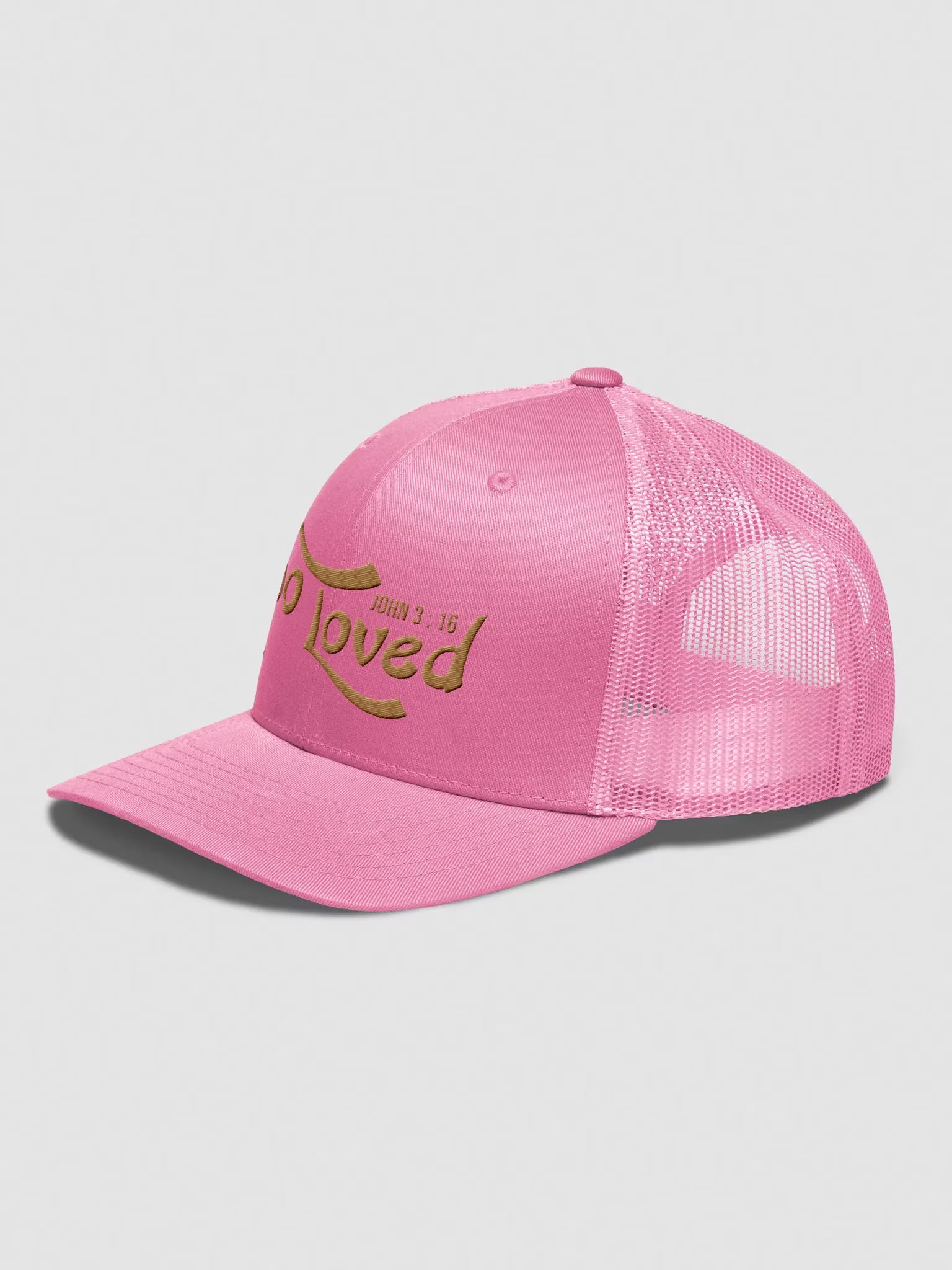 So Loved John 3 : 16 Embroidered Trucker Hat