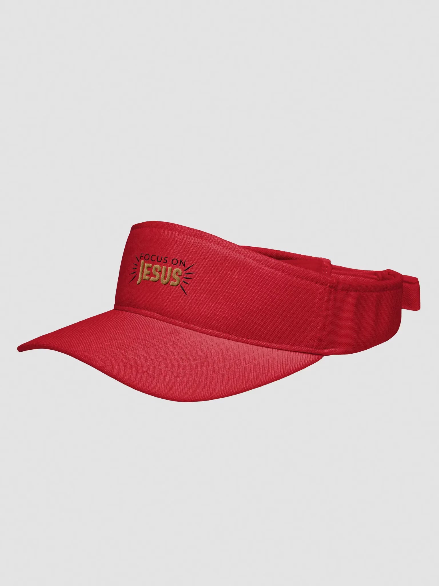 Focus On Jesus Embroidered Visor