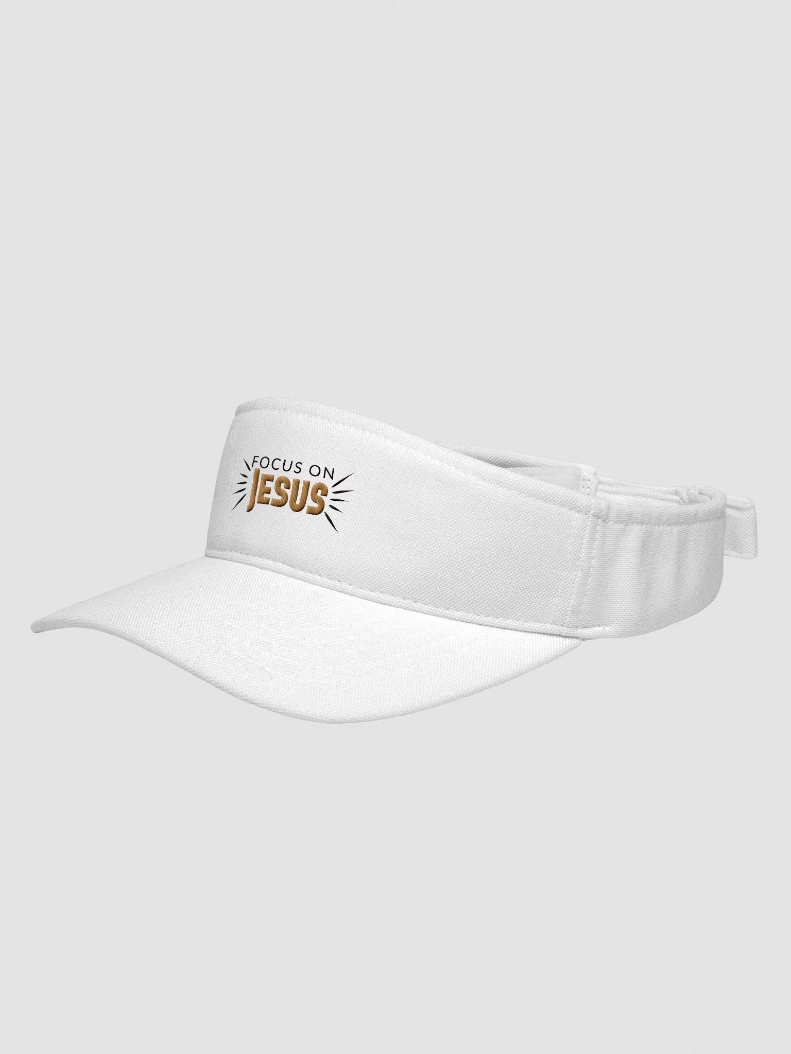 Focus On Jesus Embroidered Visor
