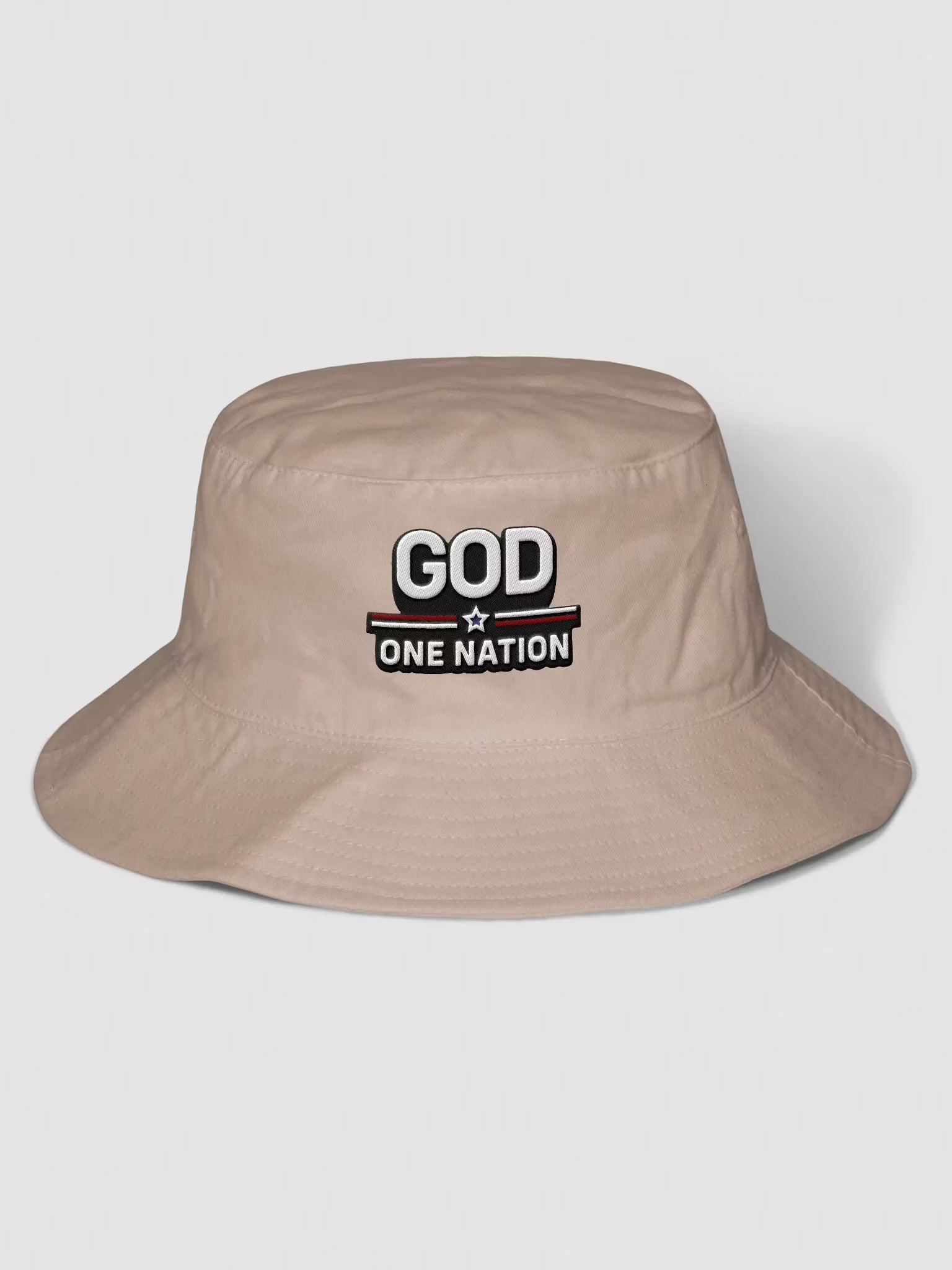 God One Nation Embroidered Bucket Hat