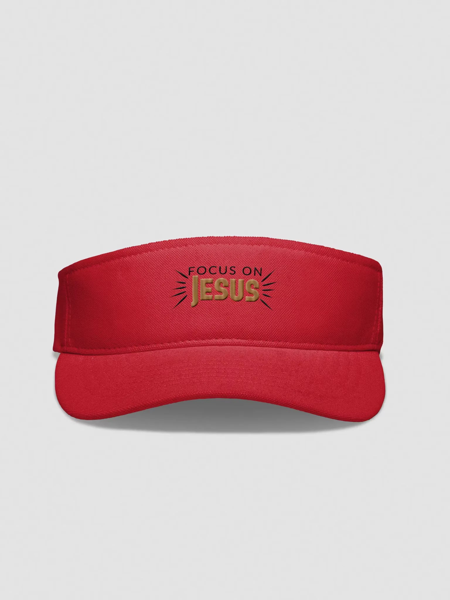 Focus On Jesus Embroidered Visor