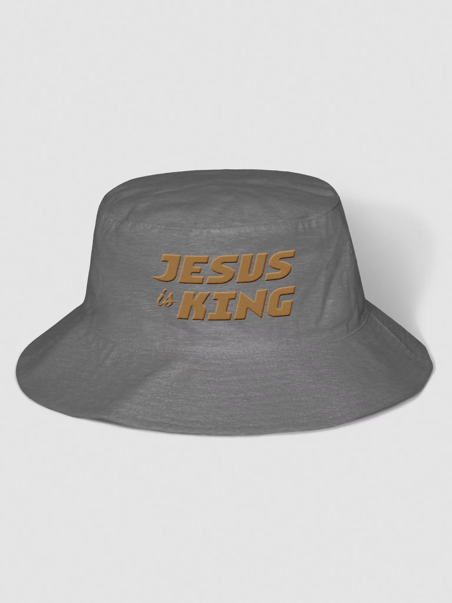 Jesus is King Embroidered Bucket Hat