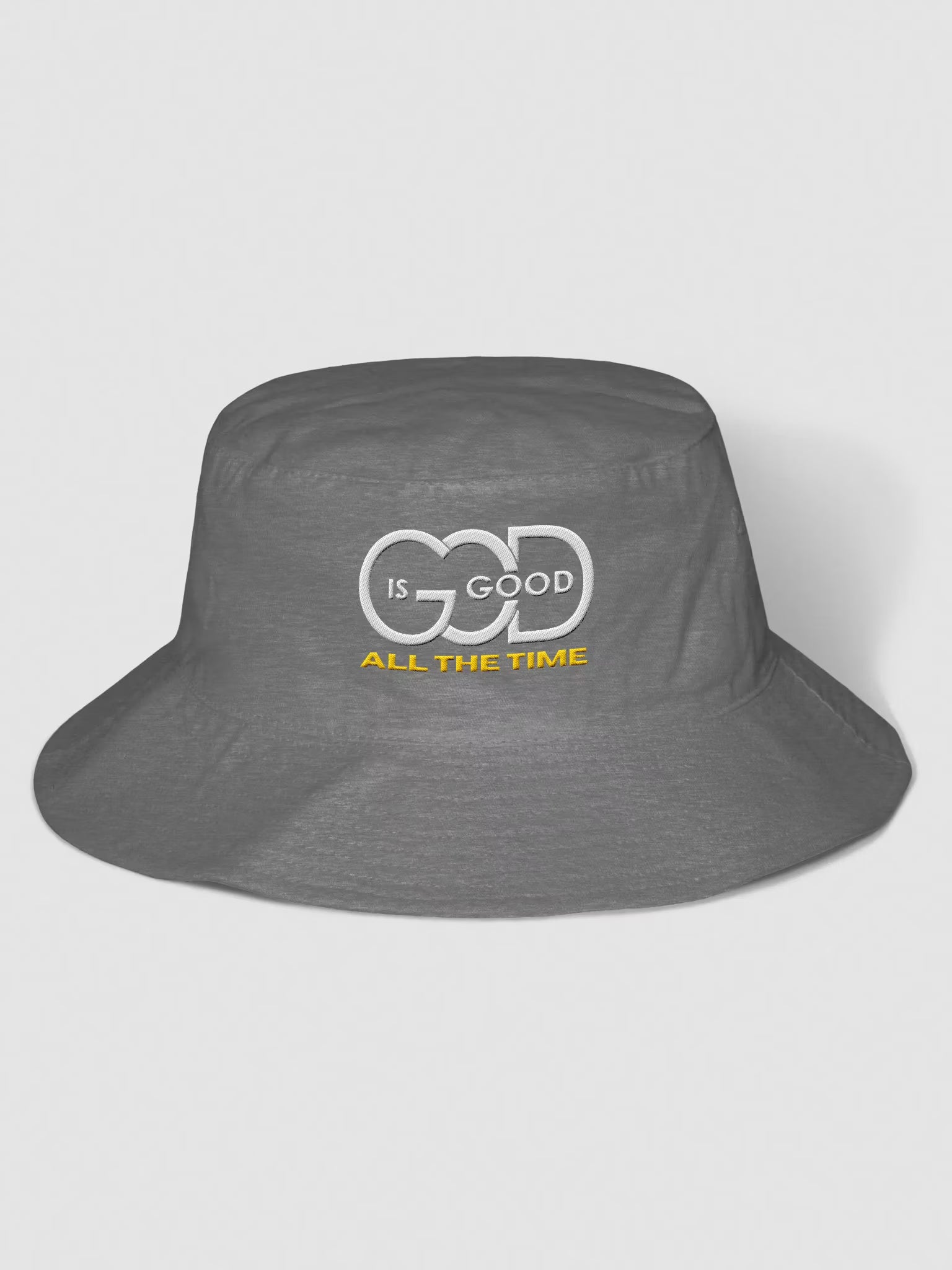 God is Good All the time Embroidered Bucket Hat