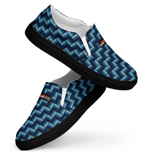 Blue Carbon Men's slip-on canvas shoes