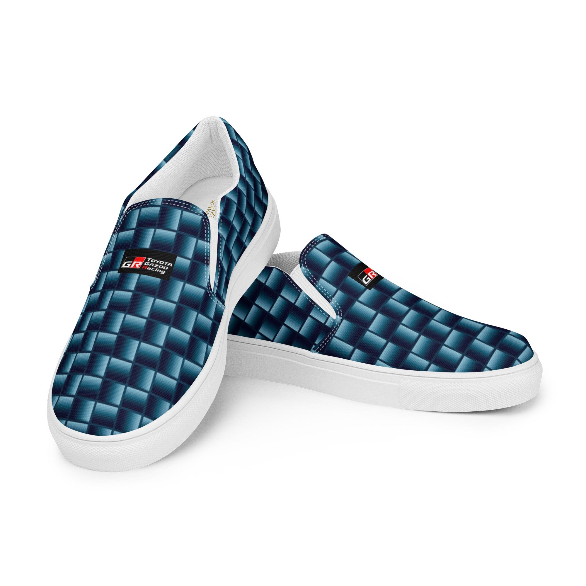 Blue Carbon Men's slip-on canvas shoes