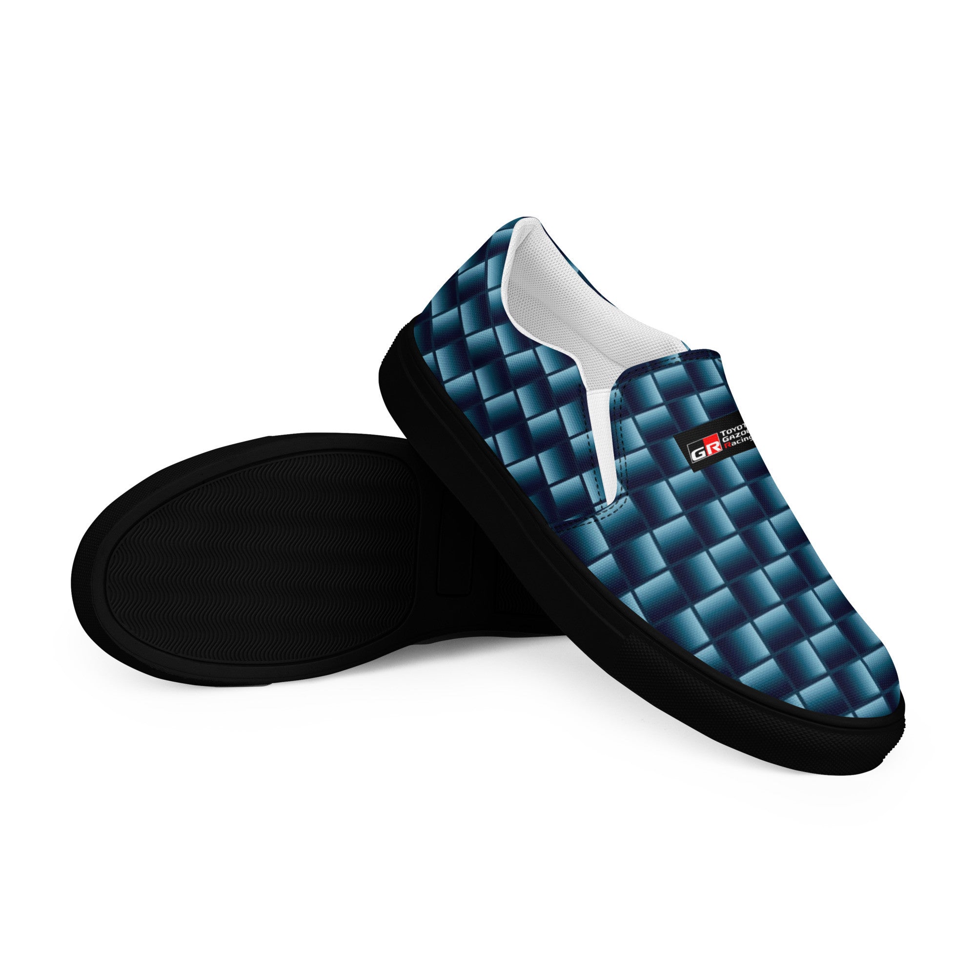 Blue Carbon Men's slip-on canvas shoes